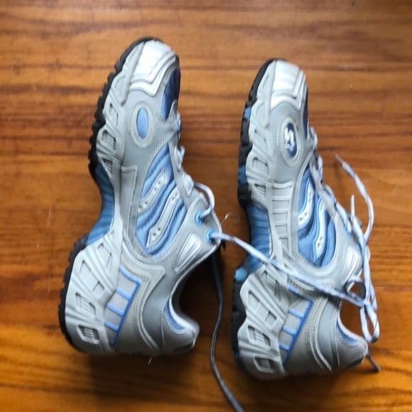 Beautiful Starter Women’s Blue Gray Lace Up Round Toe C… - Picture 2 of 5